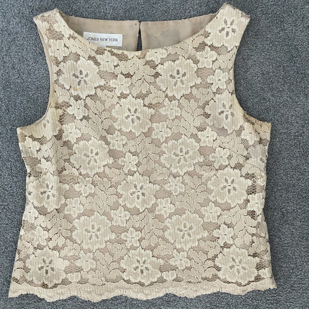 Vintage Lace Cropped Tank